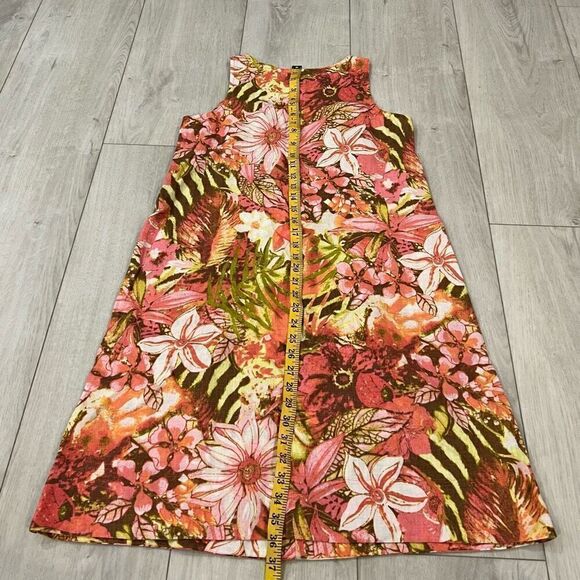 J.Jill Love Linen Floral Sunset Reef Dress Size XS - Picture 3 of 7